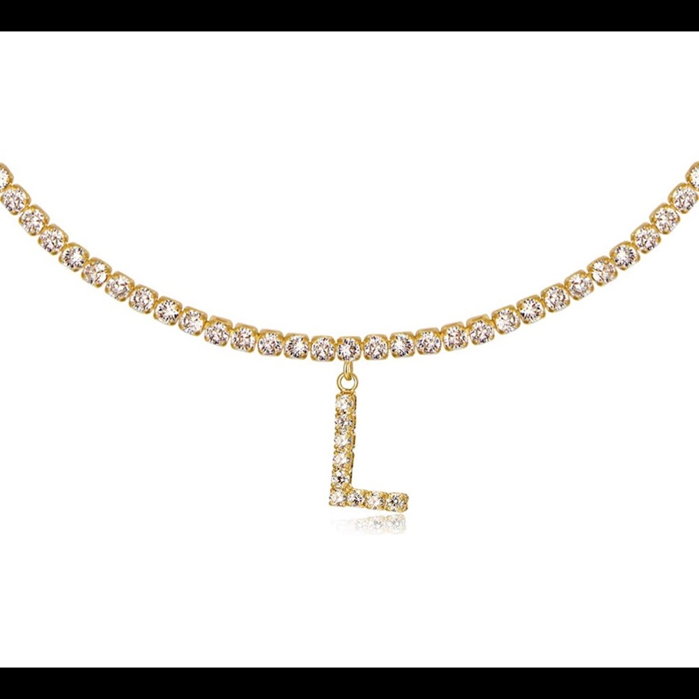 ✨Kaina 14k Gold Plated Initial Choker✨ - Picture 15 of 16